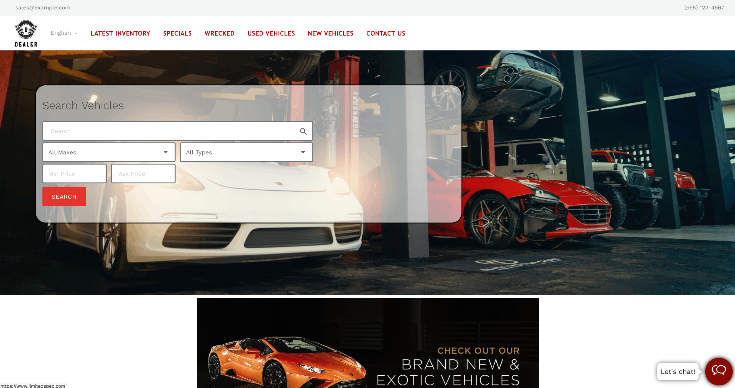 DealerZone Example Website 1